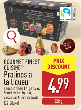 Offre: GOURMET FINEST CUISINE® Pralines à la liqueur