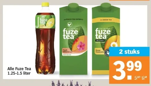 Aanbieding: Alle Fuze Tea 1.25-1.5 liter