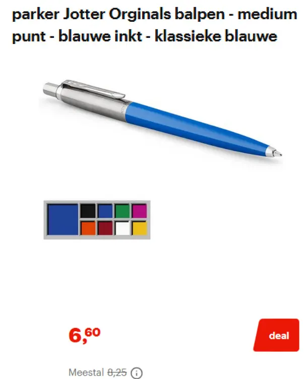 Aanbieding: parker Jotter Orginals balpen