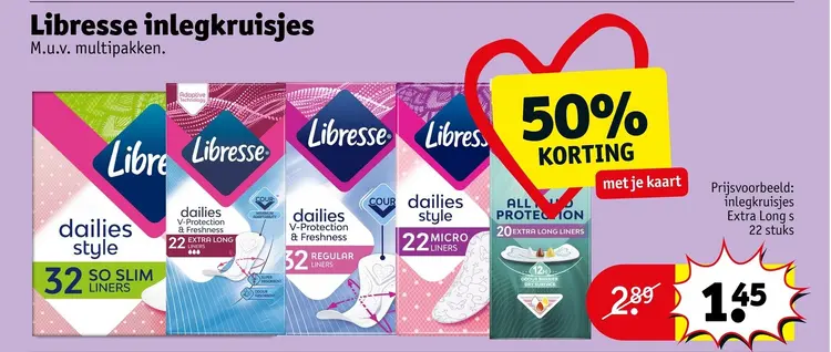 Aanbieding: Libresse inlegkruisjes