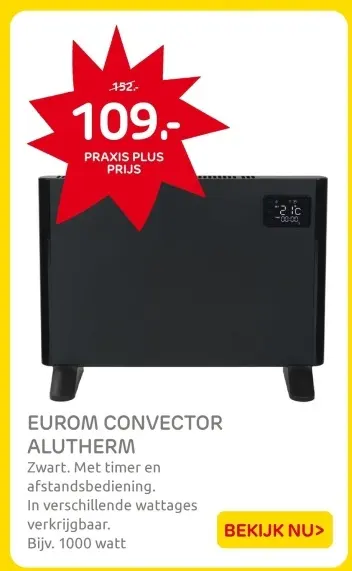 Aanbieding: Eurom convector alutherm