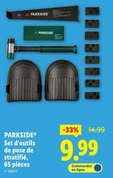 Offre: Set d'outils de pose de stratifié, 65 pièces