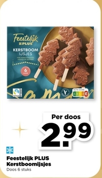 Aanbieding: Feestelijk PLUS Kerstboomijsjes