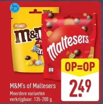 Aanbieding: M&M's of Maltesers