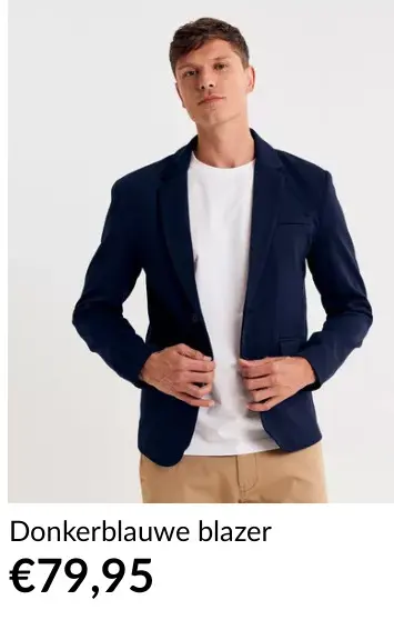 Aanbieding: Donkerblauwe blazer