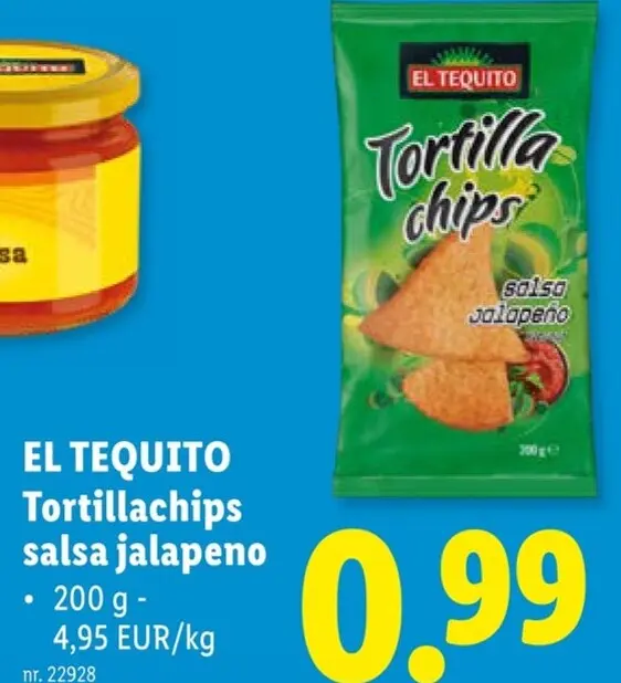 Promotie: Tortillachips salsa jalapeno