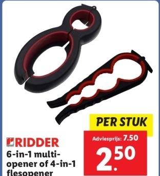 Aanbieding: 6-in-1 multi-opener of 4-in-1 flesopener