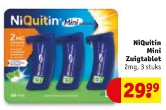 Aanbieding: NiQuitin Mini Zuigtablet