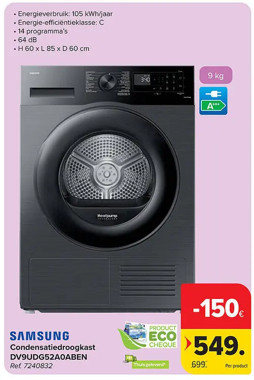 Aanbieding: Condensatiedroogkast