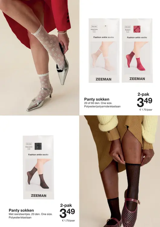 Promotie: Panty sokken