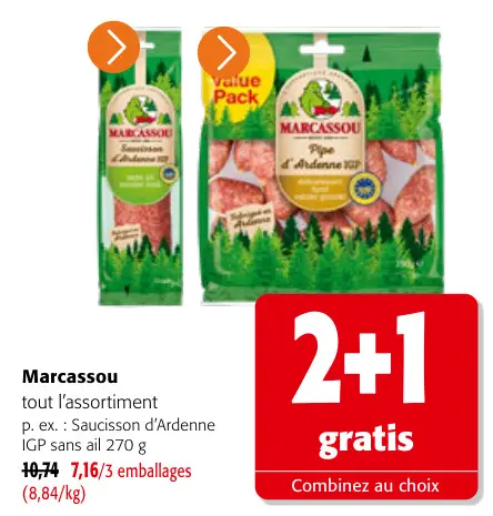 Offre: Tout l'assortiment charcuterie