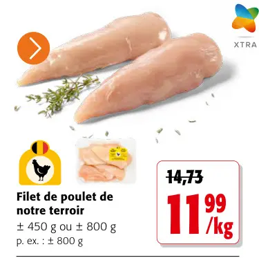 Offre: Filet de poulet de notre terroir