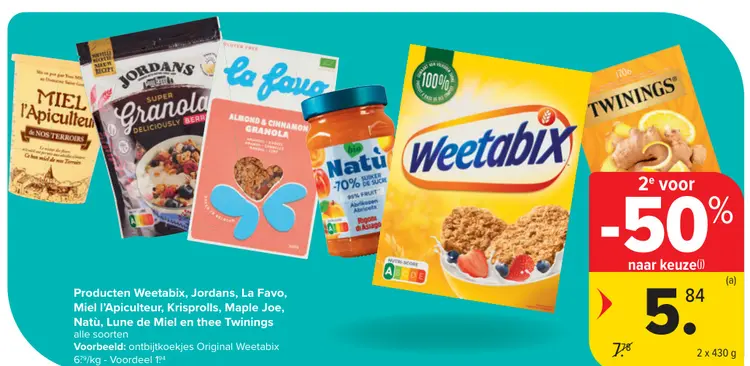 Promotie: Diverse ontbijtproducten