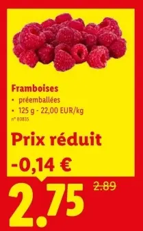 Offre: Framboises