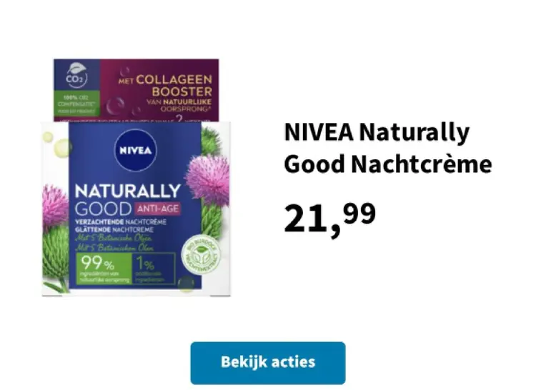 Promotie: NIVEA Naturally Good Nachtcrème