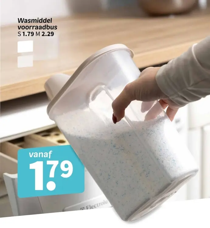 Promotie: Wasmiddel voorraadbus