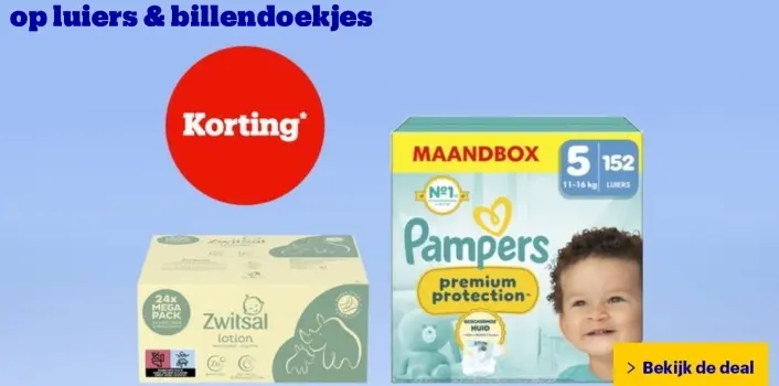 Aanbieding: Luiers en Billendoekjes