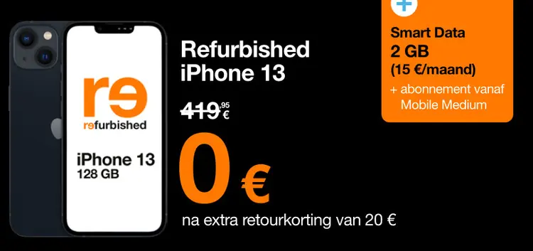 Promotie: Refurbished iPhone 13