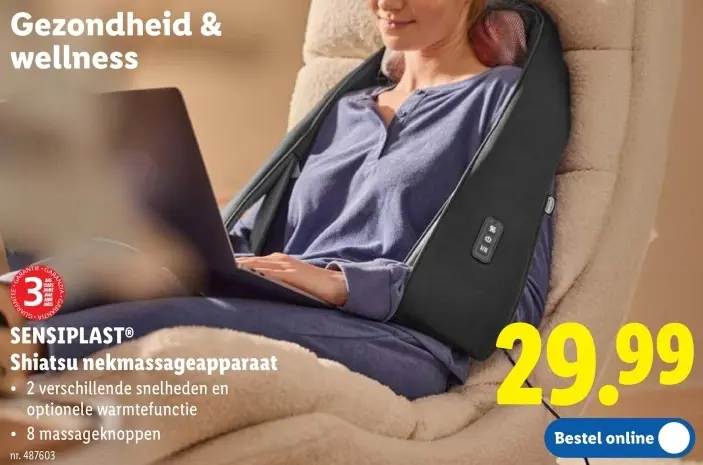 Promotie: Shiatsu nekmassageapparaat