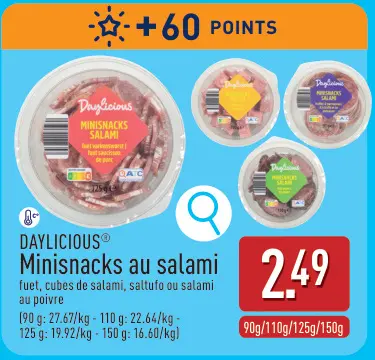 Offre: Minisnacks au salami