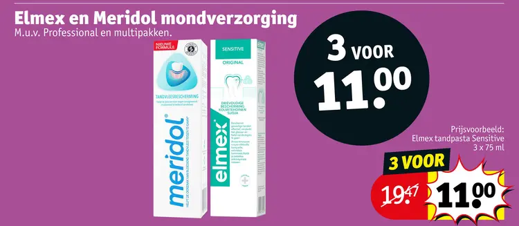 Aanbieding: Elmex en Meridol mondverzorging