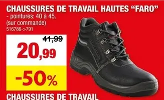 Offre: Chaussures de travail hautes "faro"