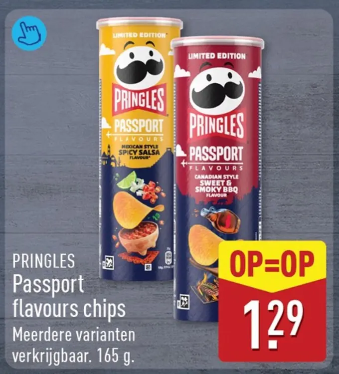 Aanbieding: Pringles Passport flavours chips