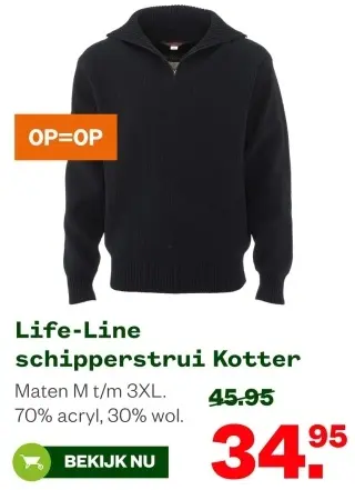 Aanbieding: Life-Line schipperstrui Kotter