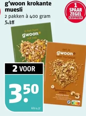 Aanbieding: krokante muesli