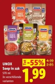 Aanbieding: Soep in zak