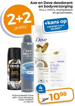 Aanbieding: Axe en Dove deodorant en bodyverzorging