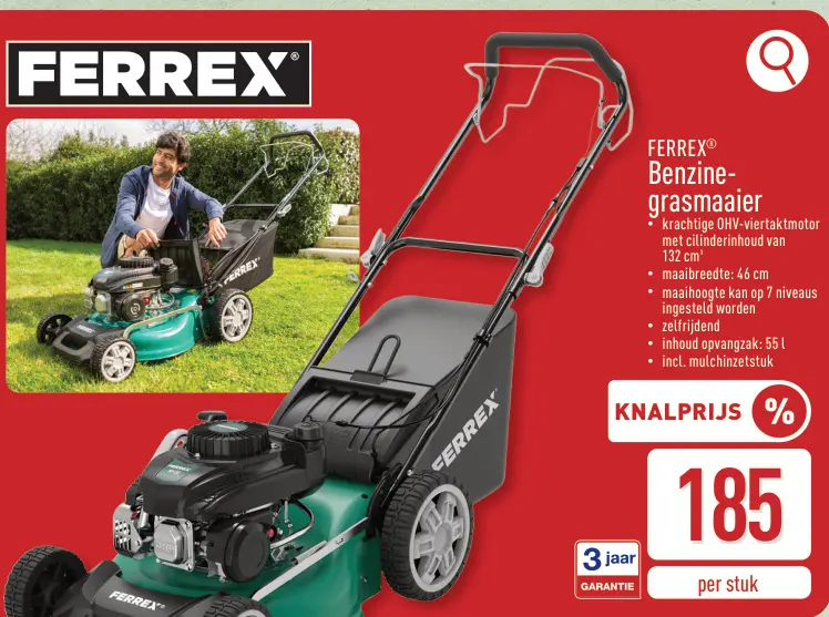 Promotie: Benzine-grasmaaier