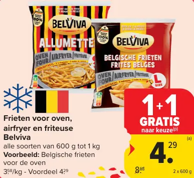 Promotie: Frieten voor oven, airfryer en friteuse