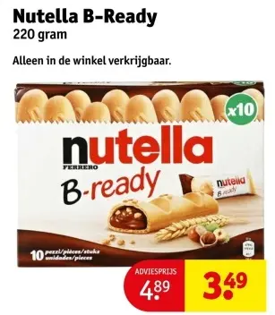 Aanbieding: Nutella B-Ready