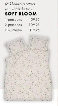 Aanbieding: Dekbedovertrekset SOFT BLOOM