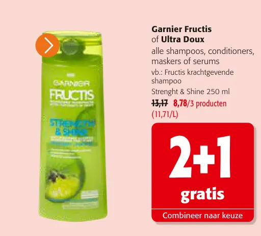 Promotie: Fructis krachtgevende shampoo Strenght & Shine