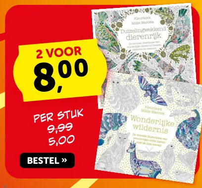 Promotie: Kleurboek Duizelingwekkend dierenrijk & Wonderlijke wildernis