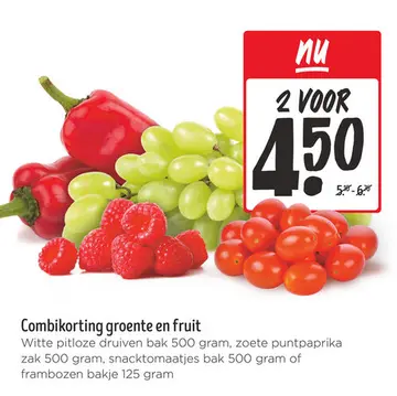 Aanbieding: Combikorting groente en fruit