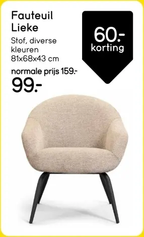 Aanbieding: Fauteuil Lieke