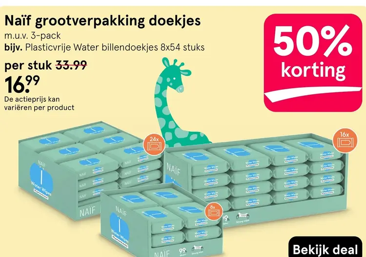 Aanbieding: Grootverpakking doekjes