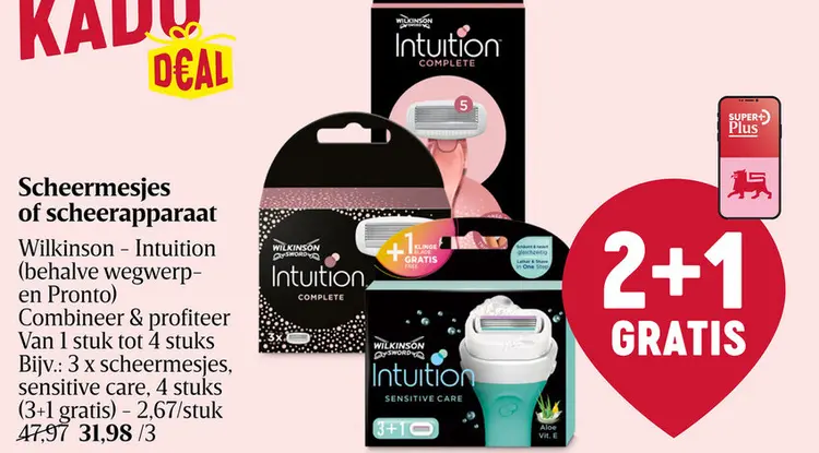 Promotie: Scheermesjes | Dames | Intuition complete