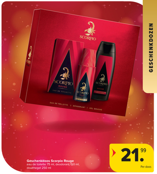 Aanbieding: Geschenkdoos Scorpio Rouge