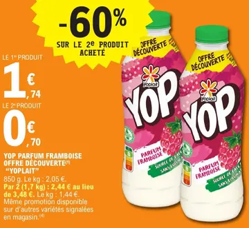 Offre: Yop parfum framboise offre découverte
