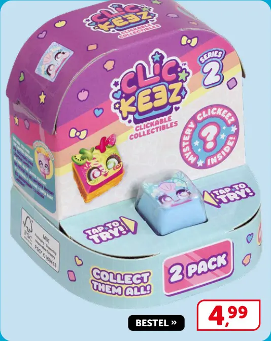 Promotie: Clic Keez Clickable Collectibles 2 Pack