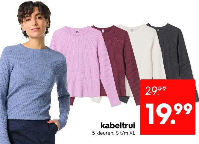 Aanbieding: kabeltrui
