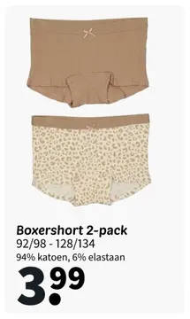 Aanbieding: Boxershort 2-pack