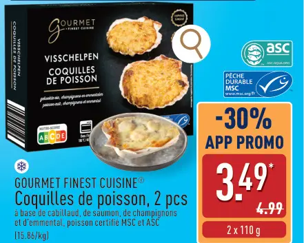Offre: Coquilles de poisson
