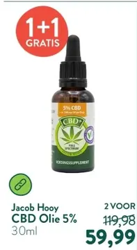 Aanbieding: Jacob Hooy CBD Olie