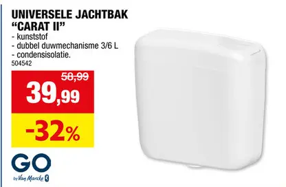 Promotie: Van Marcke go Carat II jachtbak 3/6l kunststof