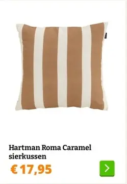 Aanbieding: Hartman Roma Caramel sierkussen